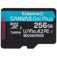 KINGSTON 256 GB MICROSDXC CANVAS GO! PLUS GEN4 200R A2 U3 WITHOUT ADAPTER