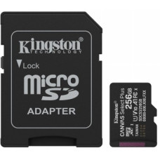 KINGSTON 256GB MICROSDXC CANVAS SELECT PLUS GEN3 CARD+ SD-ADAPTER