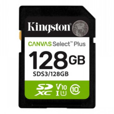 KINGSTON 128GB CANVAS SELECT PLUS SD -MUISTIKORTTI