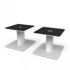 KANTO AUDIO 6" UNIVERSAL DESKTOP SPEAKER STANDS - WHITE (PAIR)