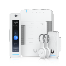 UBIQUITI G3 STARTER KIT PRO. STARTER KIT THAT PROVIDES COMPLETE ENTRY AND EXIT CONTROL FOR A SINGLE DOOR WITH TWO READERS AND APPLE TOUCH PASS SUPPORT
