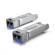UBIQUITI 10G SINGLE-MODE OPTICAL MODULE. SFP+ TRANSCEIVER THAT SUPPORTS 10G CONNECTIONS UP TO 10 KM USING SINGLE-MODE FIBER WITH A DUPLEX LC UPC CONNECTOR (2-PACK)