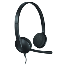 Logitech H340 Computer Headset Black