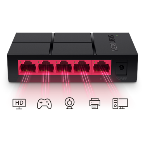 Mercusys , Switch , MS105G , Unmanaged , Desktop , Power