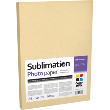 ColorWay PSM100050A4 , Photo Paper sublimation 50