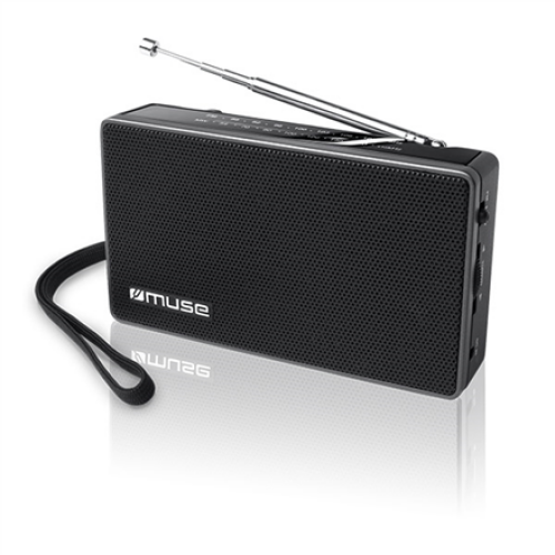 Muse , M-030R , 2-band portable radio , Black