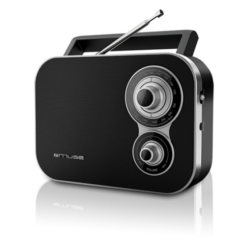 Muse , M-051R , 2-band portable radio , Black