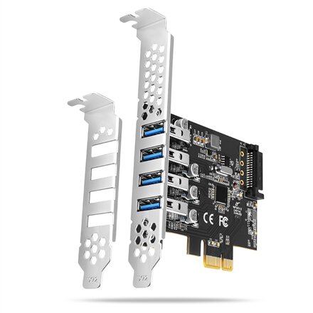 AXAGON PCI-Express card with four external