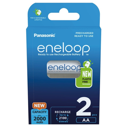 Panasonic Rechargeable Batteries , ENELOOP BK-3MCDE/2CP , AA