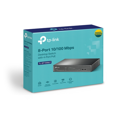 TP-LINK , Switch , TL-SF1008LP , Unmanaged , Desktop , 10/100