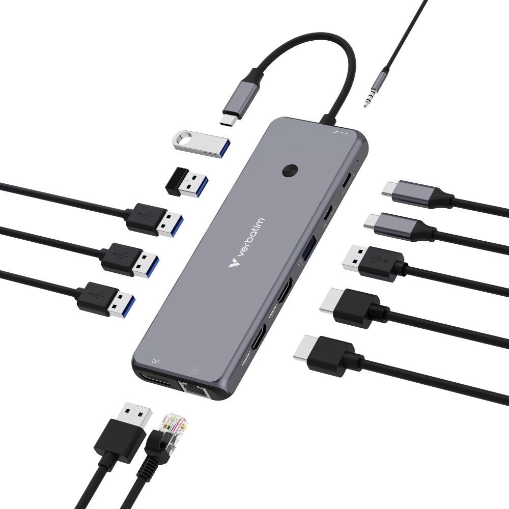 VERBATIM USB-C Pro Multiport Hub 13