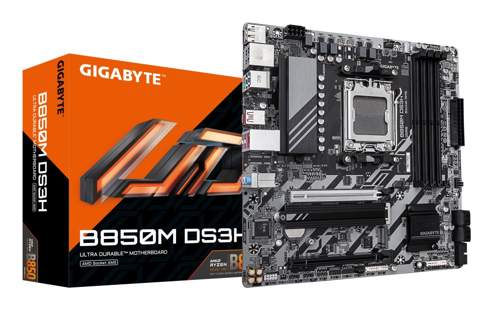 GIGABYTE B850M DS3H AM5 MB 4xDDR5
