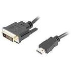 LANBERG CA-HDDV-20CU-0018-BK cable HDMI -> DVI-D
