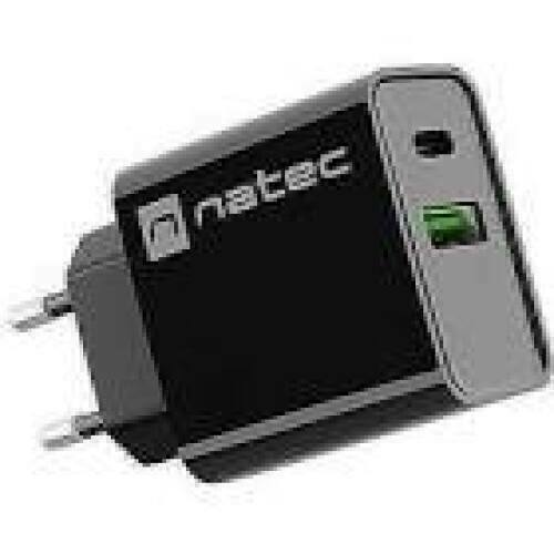 NATEC USB Charger Ribera USB-A+USB-C Power