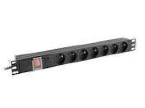 LANBERG PDU-07E-0200-IEC-BK PDU 1U 10A 7