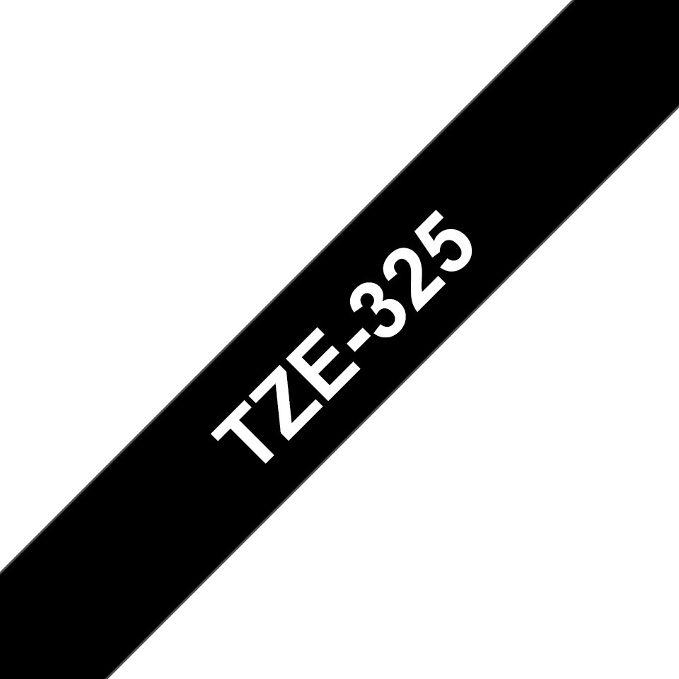 BROTHER P-Touch TZE-325 white on black