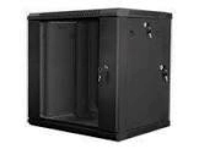 LANBERG WF02-6612-10B wall-mounted double section rack