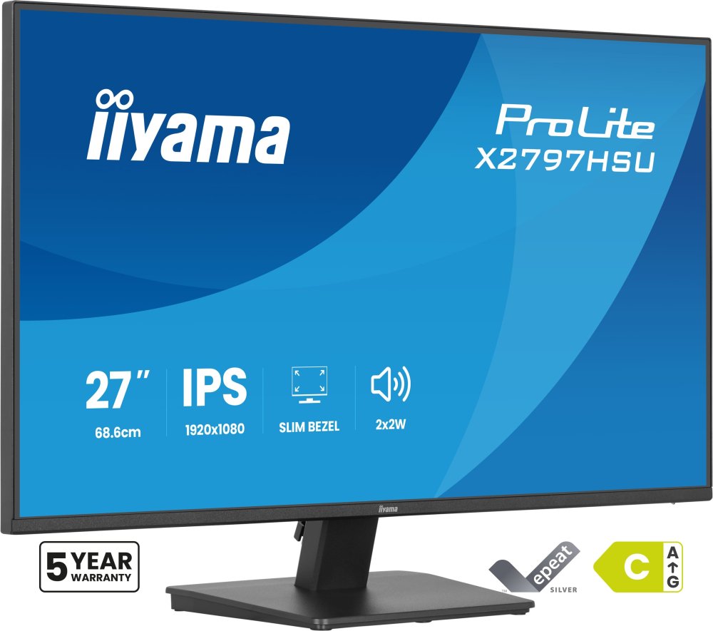 IIYAMA 27inch IPS-panel 1920x1080 120Hz EyeComfort