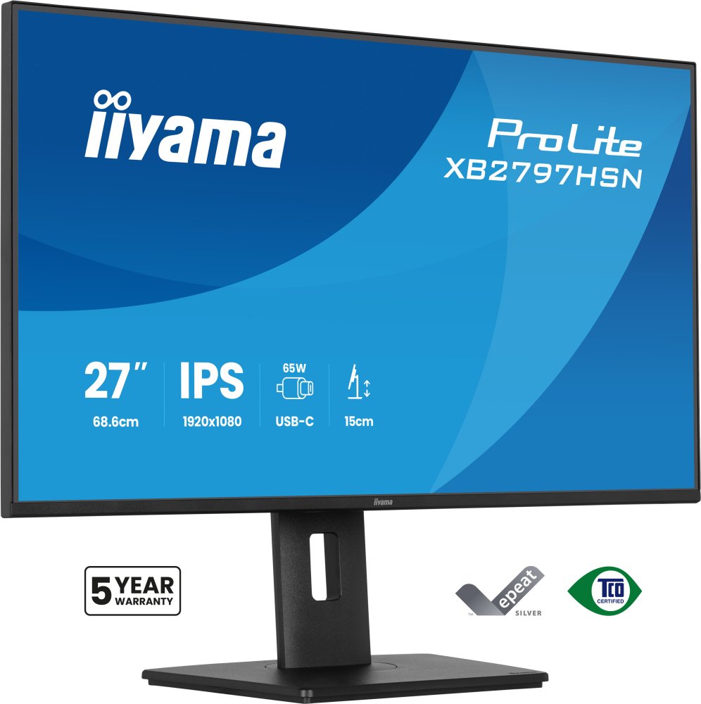 IIYAMA XB2797HSN-B1 27inch IPS-panel 1920x1080 USB-C
