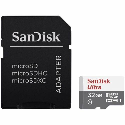 SANDISK Ultra microSDHC 32GB + SD