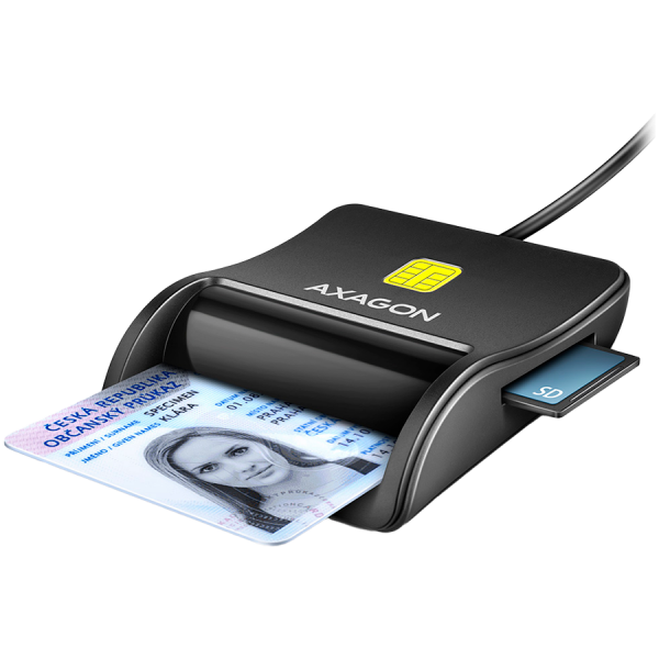 AXAGON Compact desktop USB contact Smart/ID