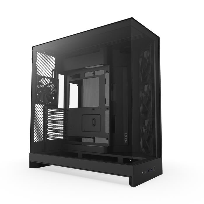 Case, NZXT, ATX/micro ATX/Mini-ITX/EATX, Black, Midi