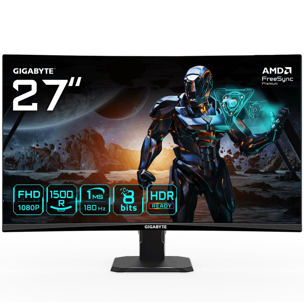 LCD Monitor, GIGABYTE, GS27FC Gaming Monitor