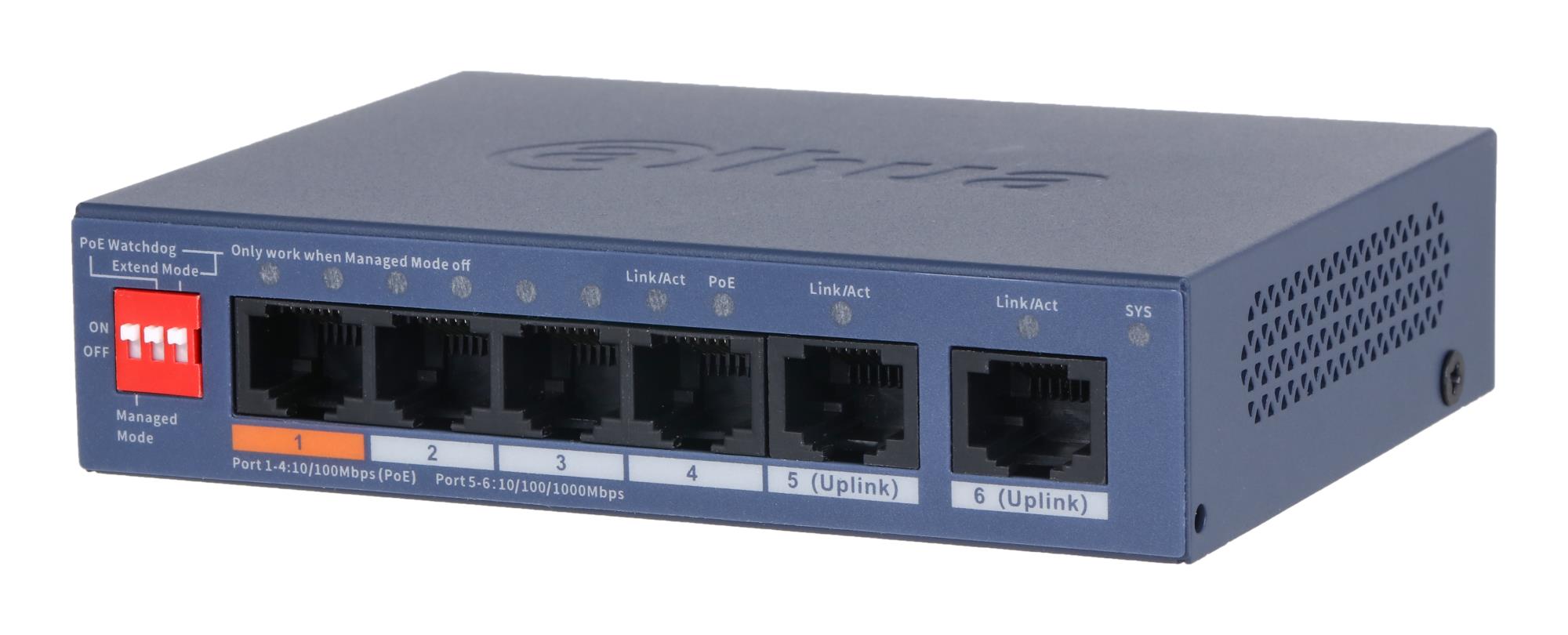 Switch, DAHUA, DH-CS4006-4ET2GT-60, Switch layer L2