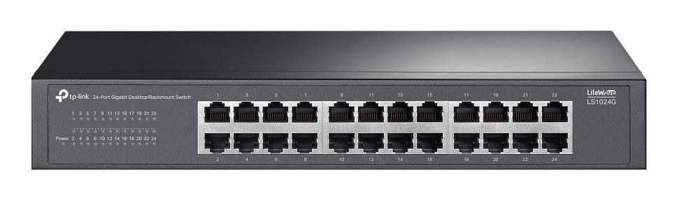 Switch, TP-LINK, Switch type Unmanaged, 24xRJ-45