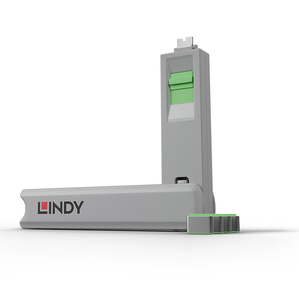 USB PORT TYPE-C BLOCKER 4PACK/GREEN 40426