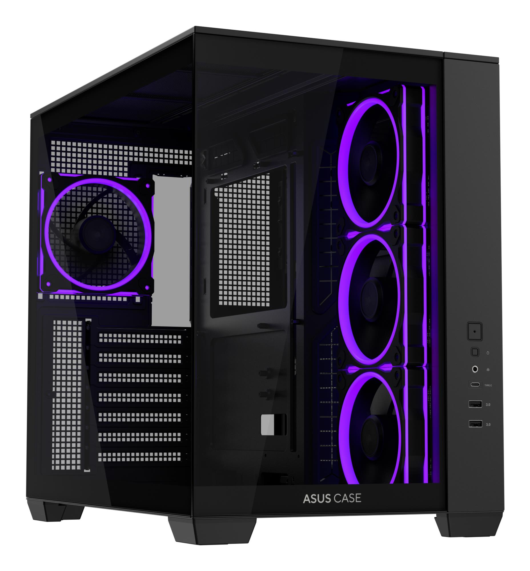 Case, ASUS, ATX/micro ATX/Mini-ITX, Black, PC