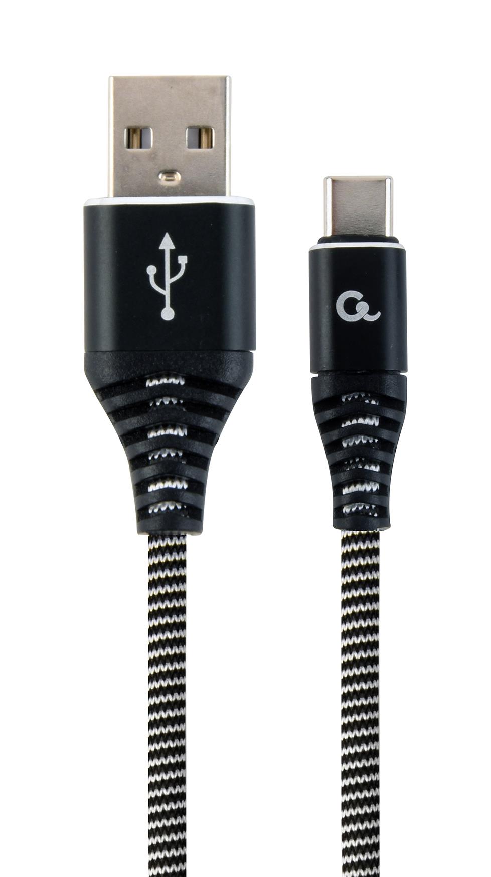 CABLE USB-C TO USB2 2M BLK/WHT/CC-USB2B-AMCM-2M-BW