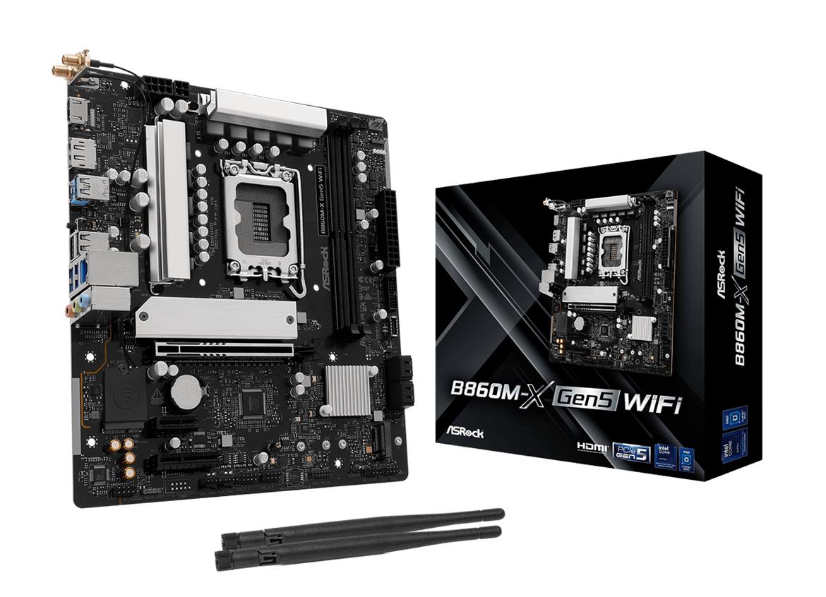 Mainboard, ASROCK, Intel B860, LGA 1851