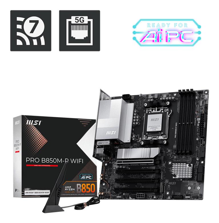 Mainboard, MSI, AMD B850, SAM5, Micro-ATX