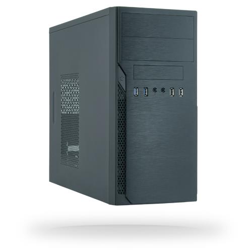 Case, CHIEFTEC, micro ATX, Black, Tower