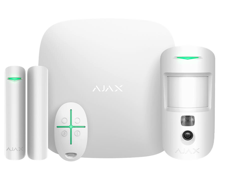 ALARM SECURITY STARTERKIT CAM/HDR WHITE 156253