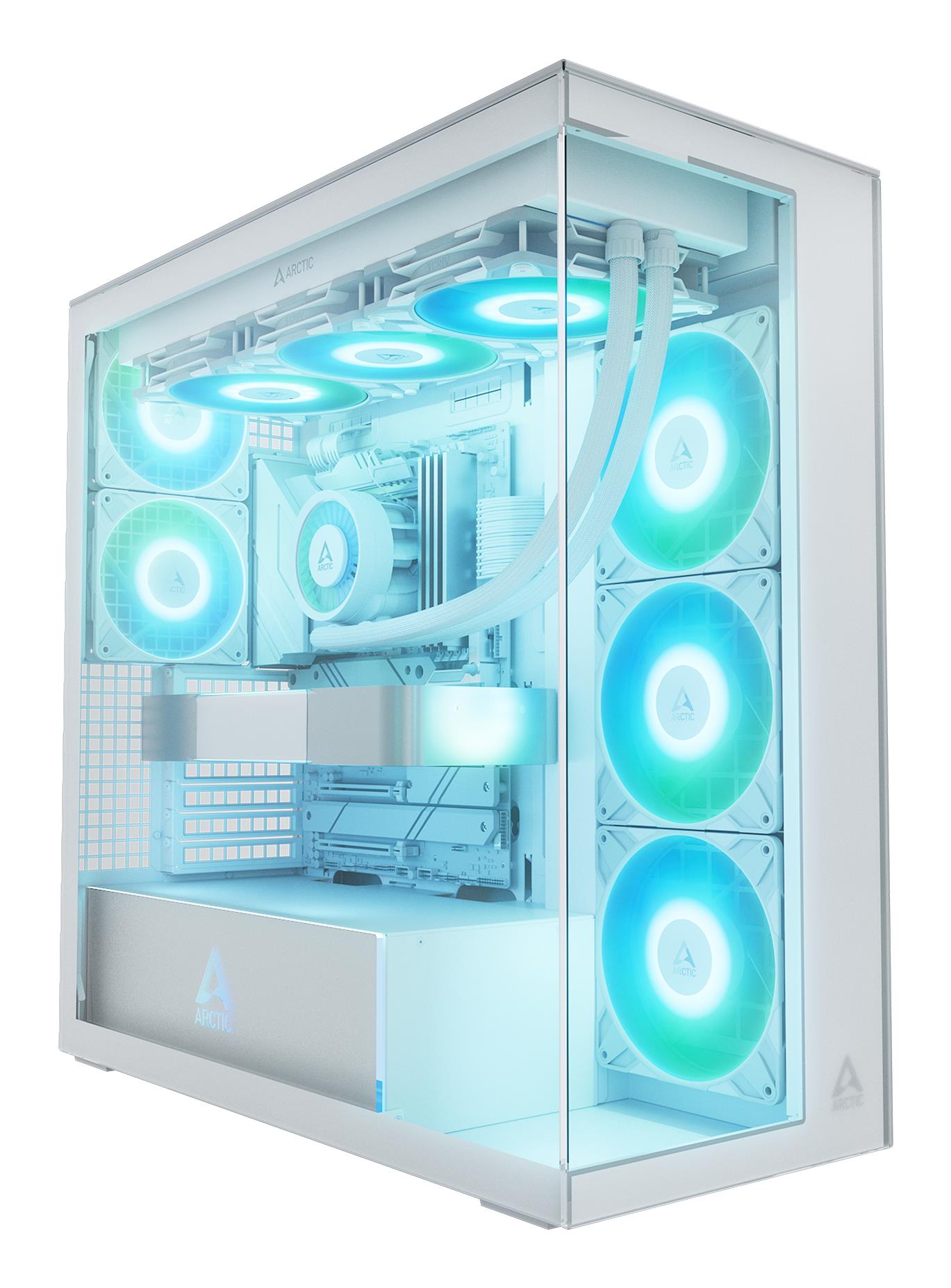 Case, ARCTIC, Xtender (White), MidiTower, Case