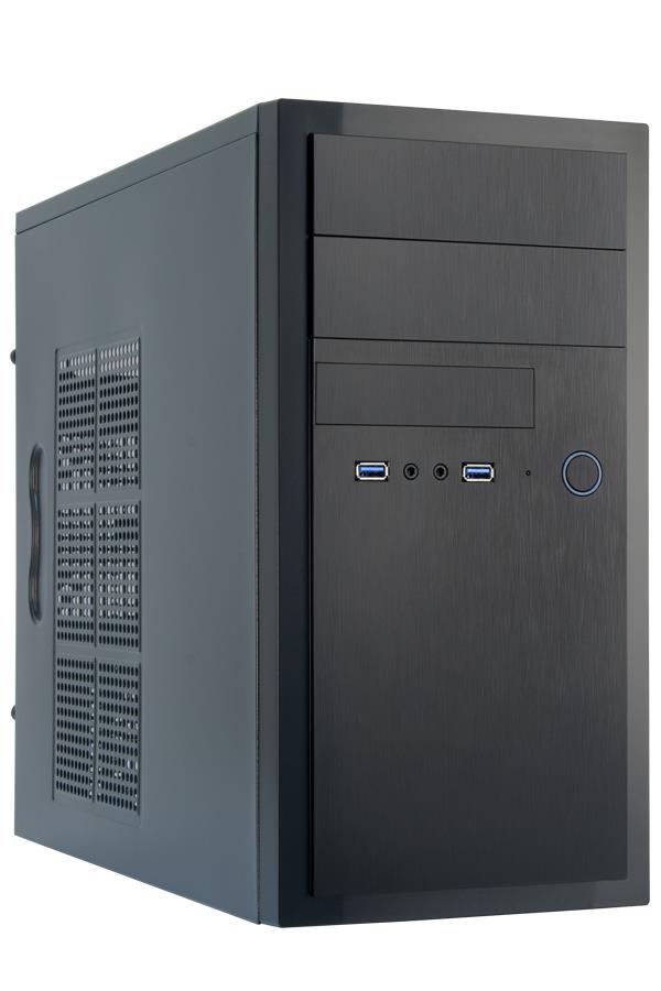 Case, CHIEFTEC, MiniTower, MicroATX, Colour Black