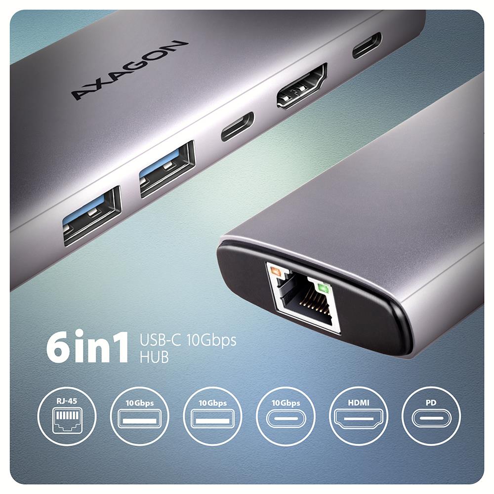 I/O HUB USB-C 6IN1 10GBPS/0.15M