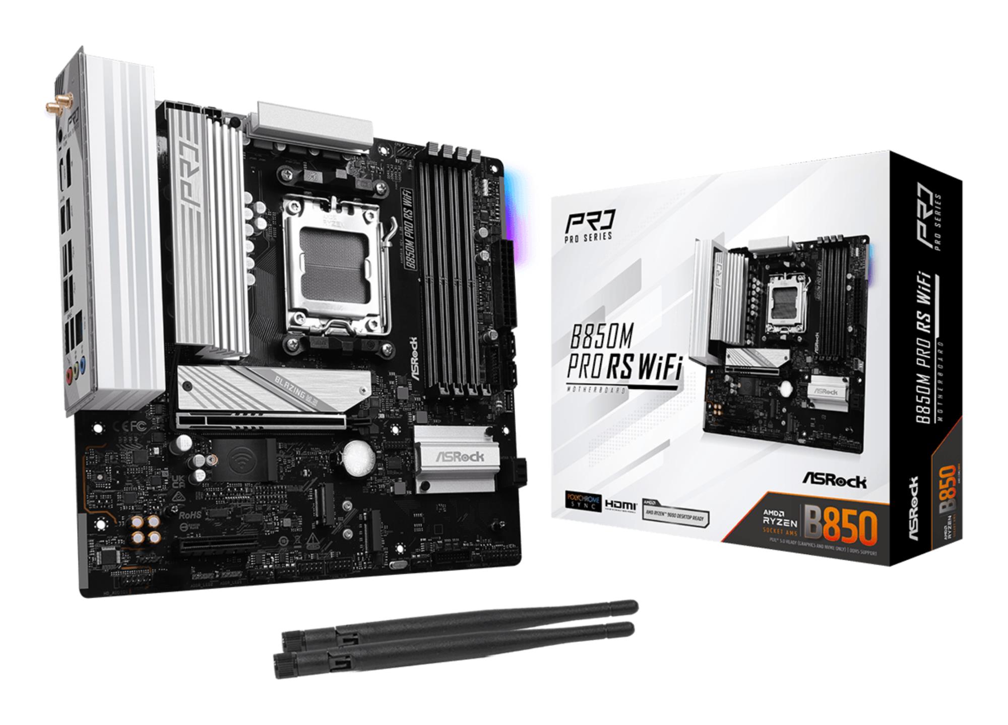 Mainboard, ASROCK, AMD B850, SAM5, Micro-ATX