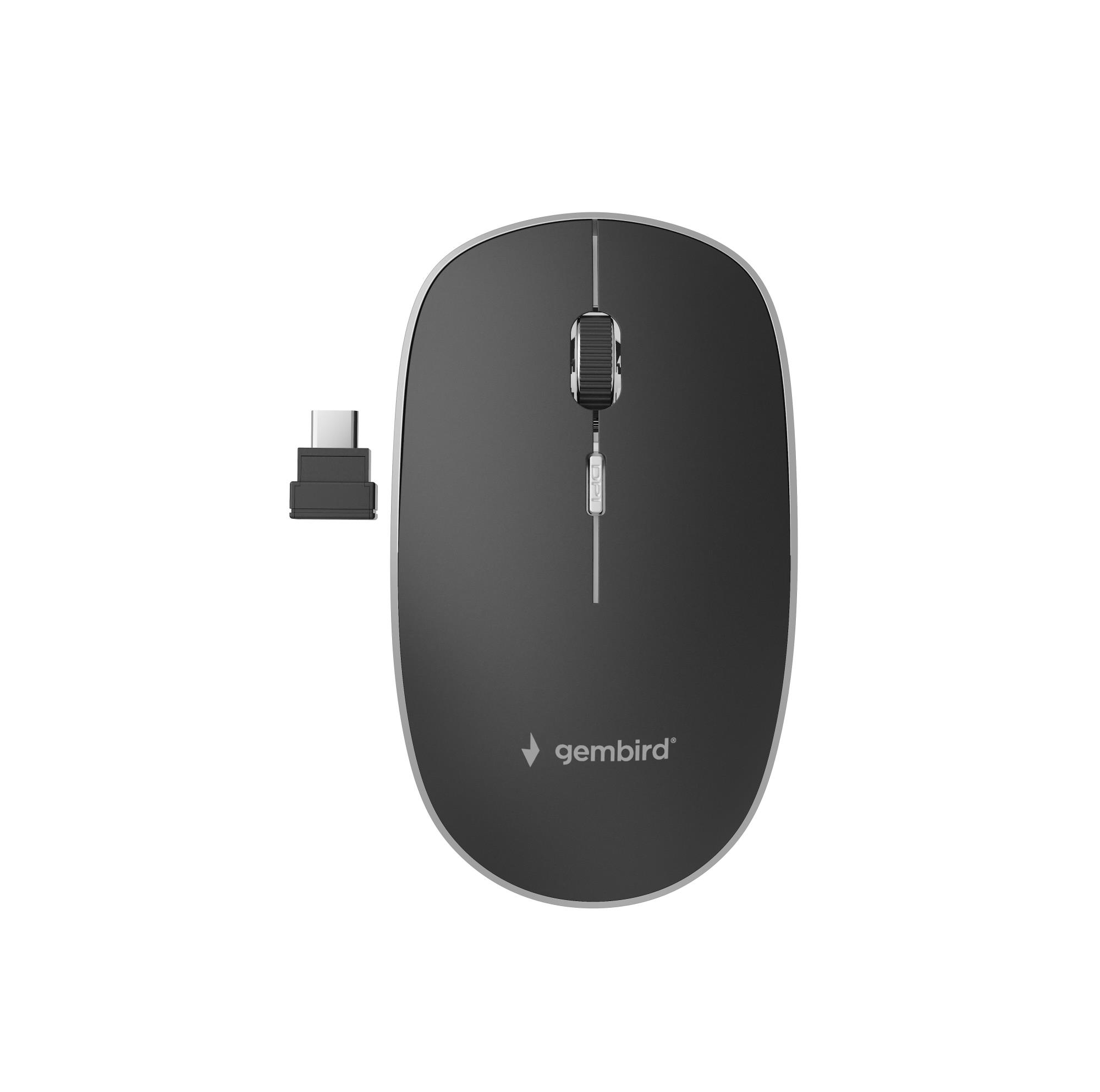 MOUSE USB-C OPTICAL WRL BLACK/SILENT MUSW-4BSC-01