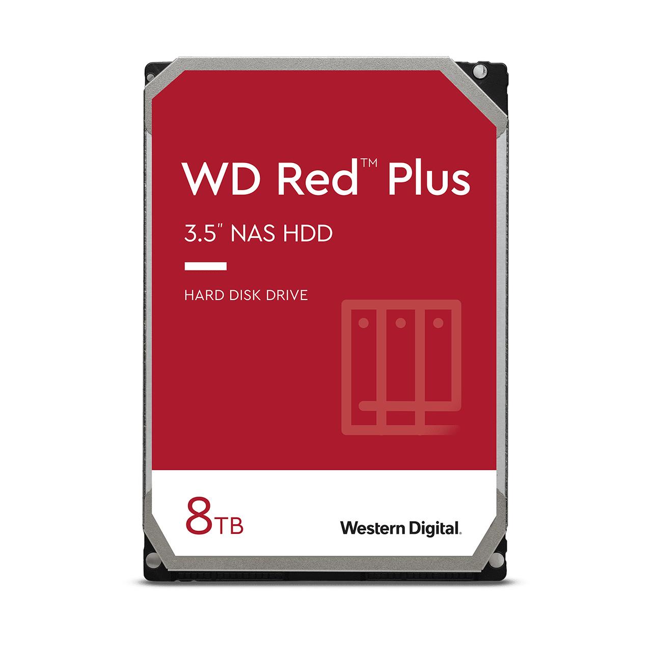 HDD, WESTERN DIGITAL, Red Plus, 8TB