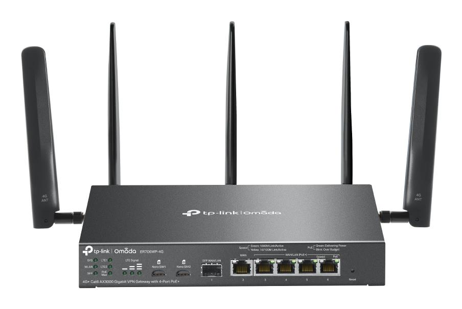 Wireless Router, TP-LINK, ER706WP-4G, Data speed