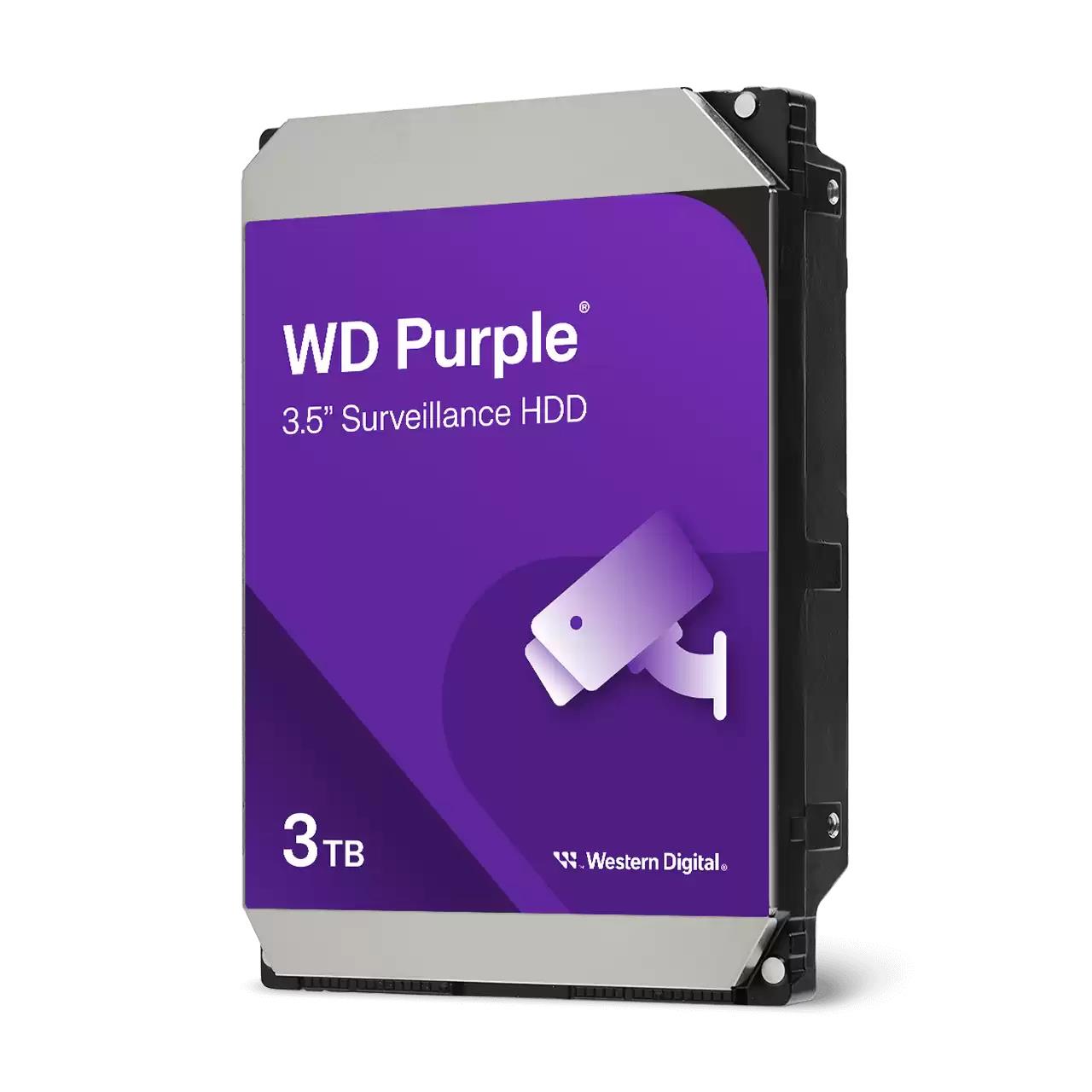 HDD, WESTERN DIGITAL, Purple, 3 TB