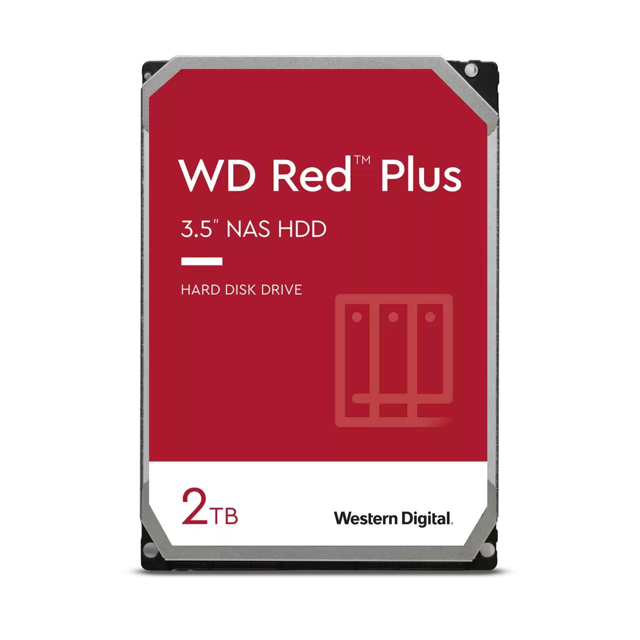 HDD, WESTERN DIGITAL, Red Plus, 2TB