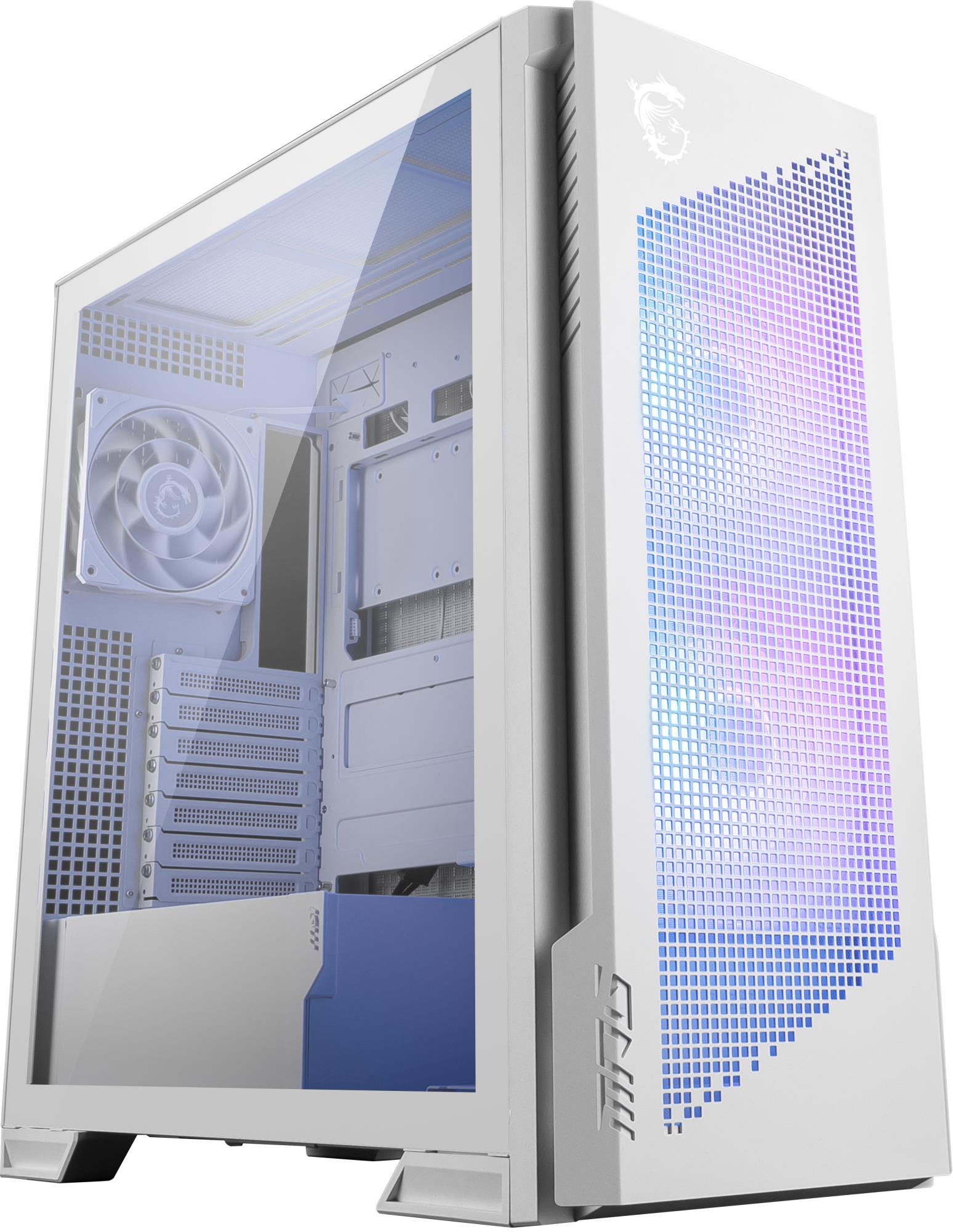 Case, MSI, ATX/micro ATX/Mini-ITX/EATX, White, Midi