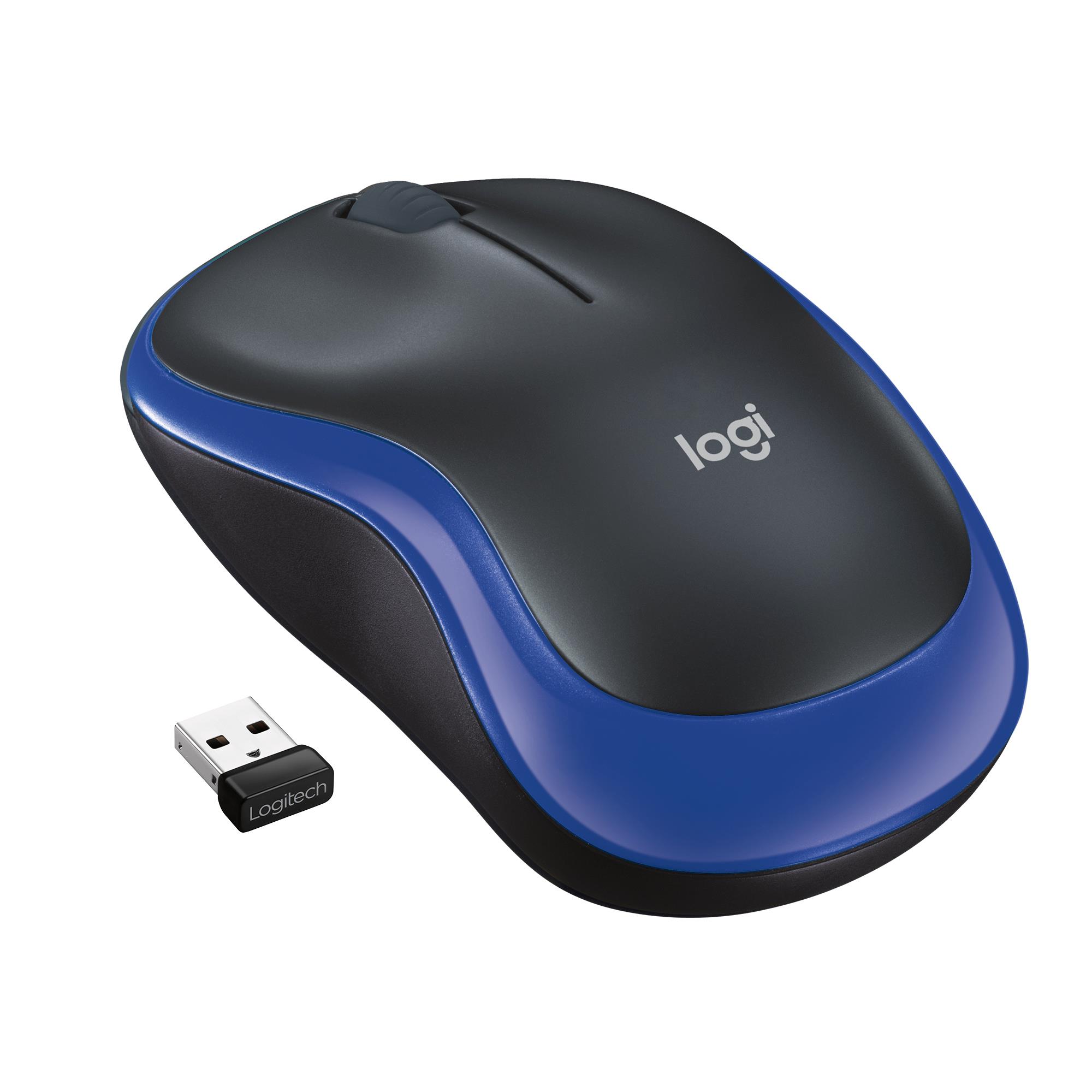 MOUSE USB OPTICAL WRL M185/BLUE 910-002236