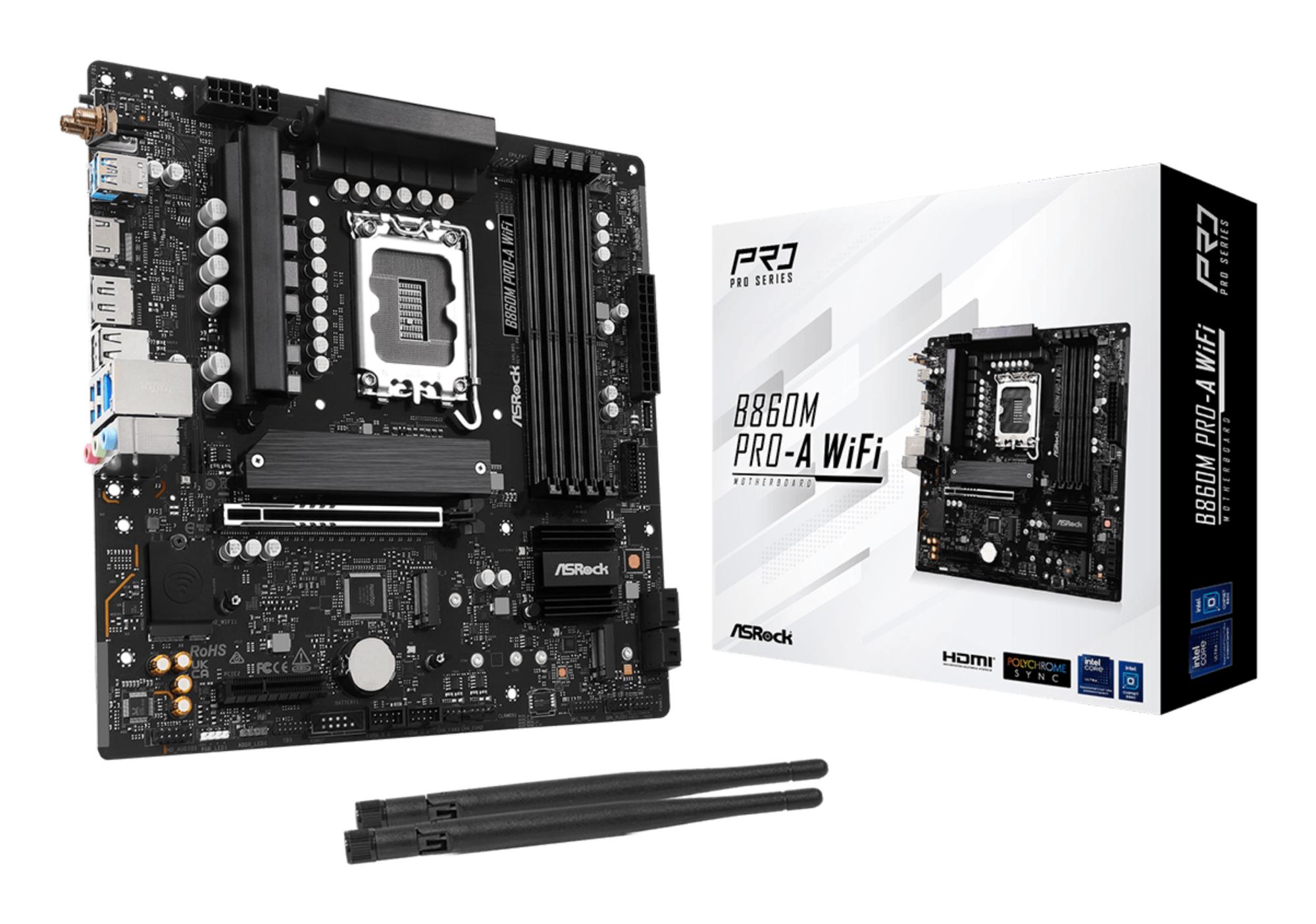 Mainboard, ASROCK, Intel B860 Express, LGA1851