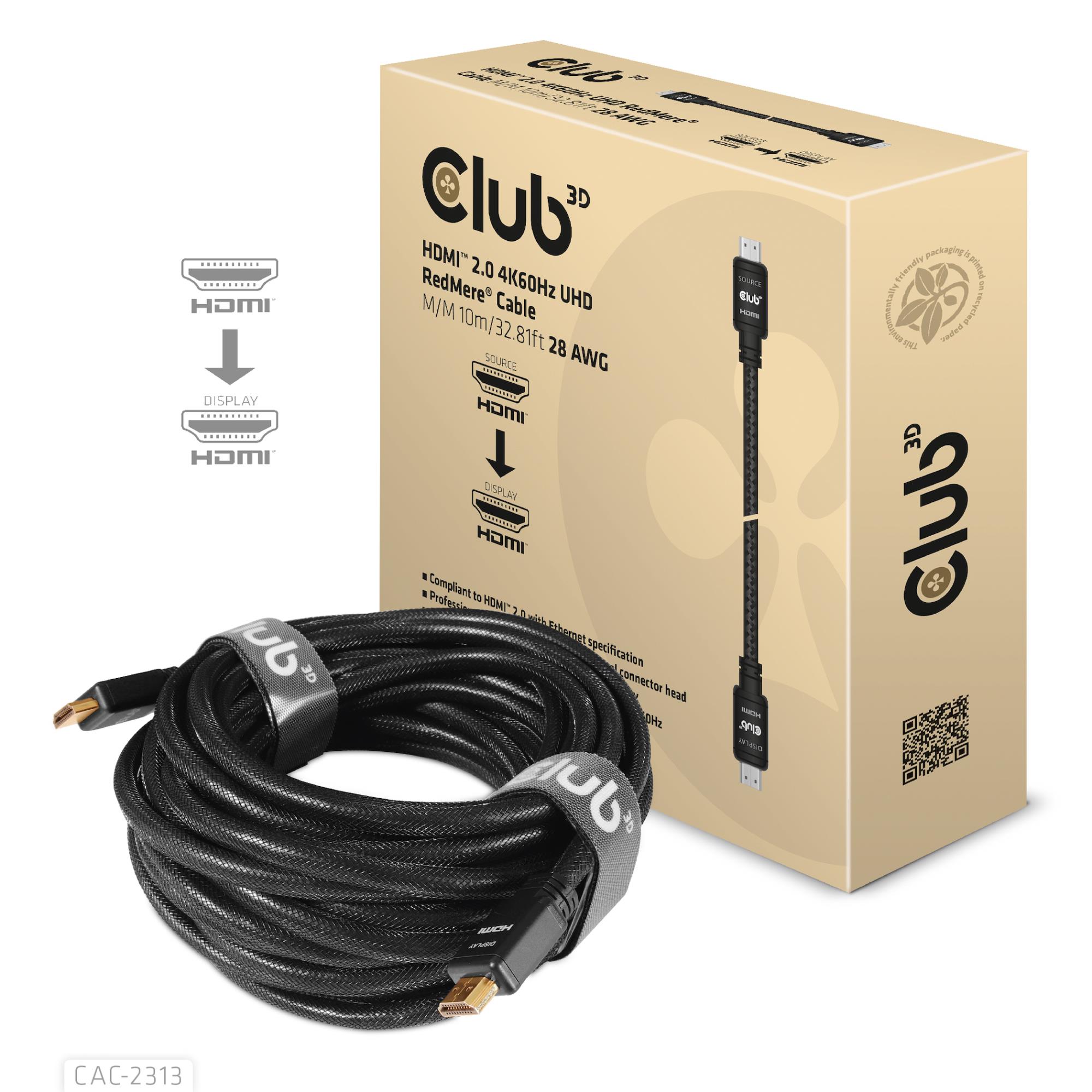 CABLE HDMI TO HDMI 10M/M/M CAC-2313