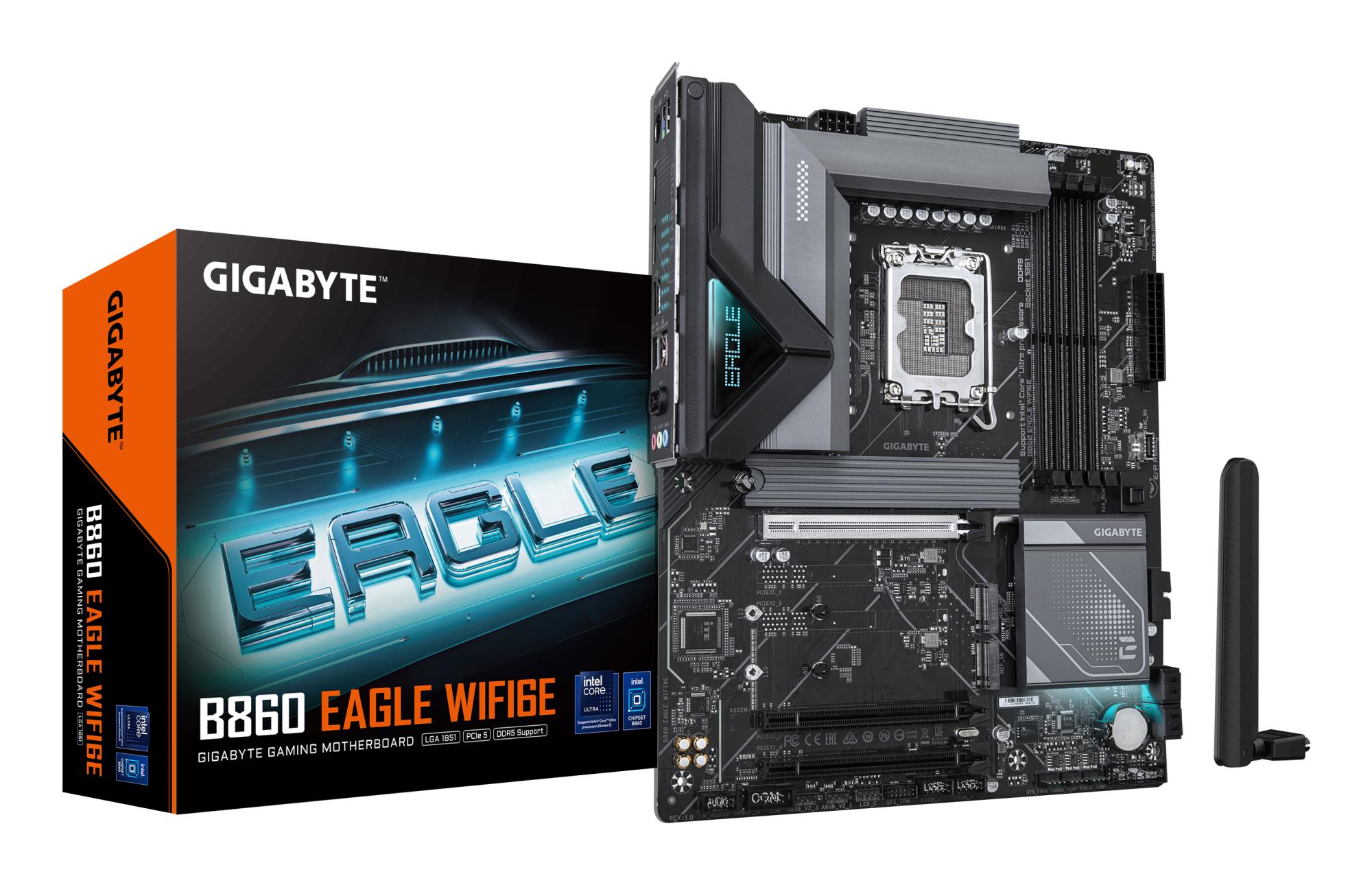 Mainboard, GIGABYTE, Intel B860 Express, LGA1851